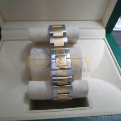 Alternative view of Rolex 16713 GMT II Yellow Gold Steel Serti Diamond Ruby Watch