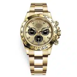Rolex Cosmograph Daytona 116508-0014 Champagne Black Index Oyster Yellow Gold Mens Watch