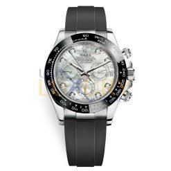 Rolex 116519LN MOP Cosmograph Daytona Diamond Dial Oysterflex White Gold Mens Watch