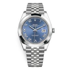 Rolex Datejust 126300-0018 Blue Roman Jubilee 41mm Stainless Steel Mens Watch