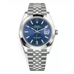 Rolex Datejust 126300-0002 Blue Index Jubilee 41mm Stainless Steel Mens Watch