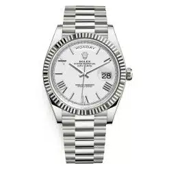 Rolex Day-Date 228239-0046 White Roman 40mm White Gold Mens Watch