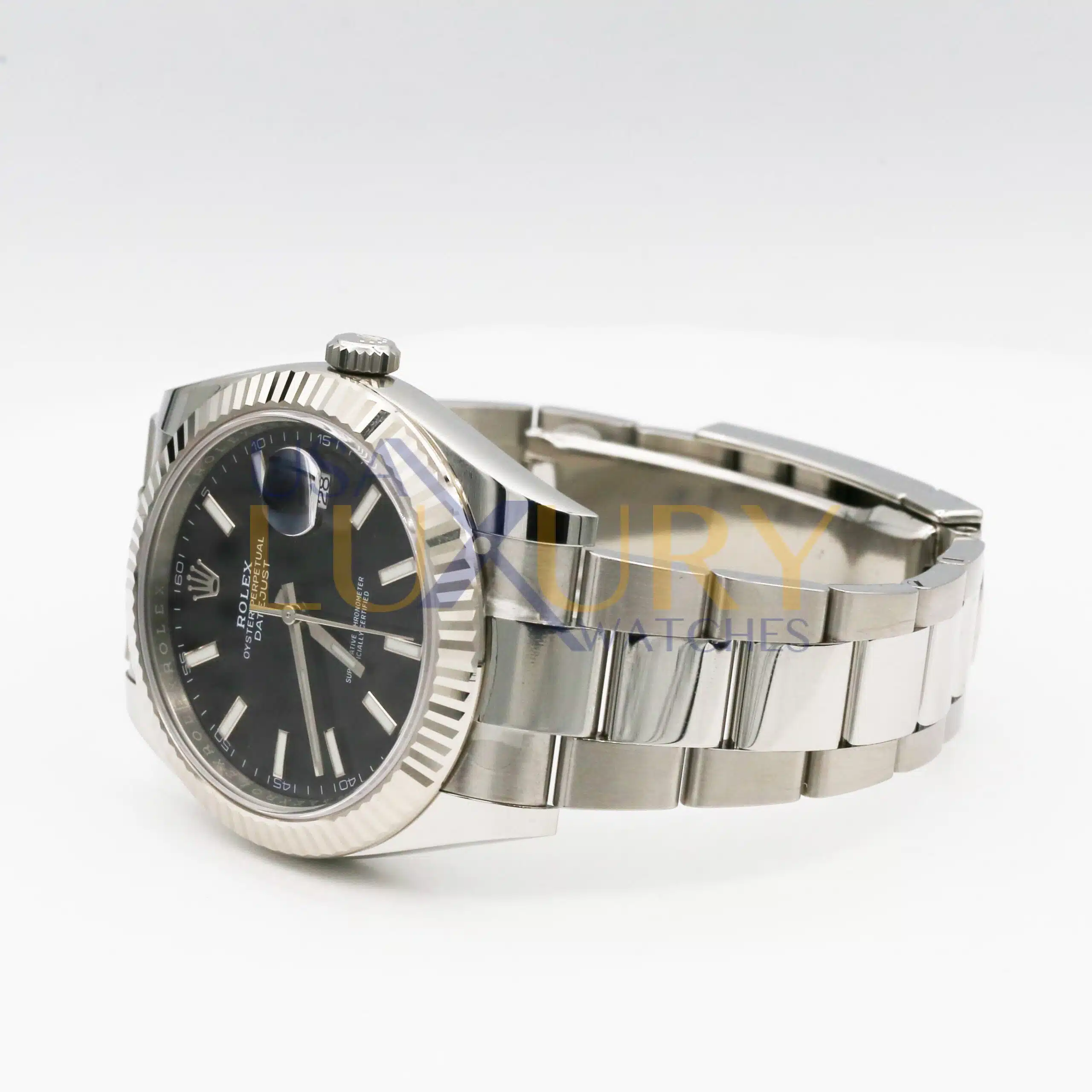 Rolex Datejust 126334-0017 Black Index Dial Fluted Bezel Oyster Bracelet - Image 5