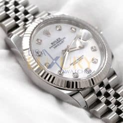 Alternative view of Rolex Datejust 126334 MOP Diamond Jubilee 41mm Stainless Steel and White Gold