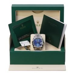 Alternative view of Rolex Datejust 126300-0018 Blue Roman Jubilee 41mm Stainless Steel Watch