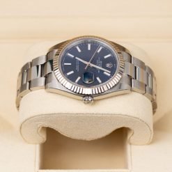 Alternative view of Rolex Datejust 126334-0001 Blue Index Oyster 41mm Stainless Steel Men's Watch