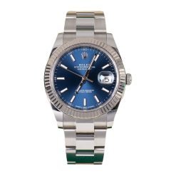 Rolex Datejust 126334-0001 Blue Index Oyster 41mm Stainless Steel Men's Watch