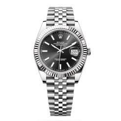 Rolex Datejust 126334-0018 Black Index Jubilee 41mm Stainless Steel