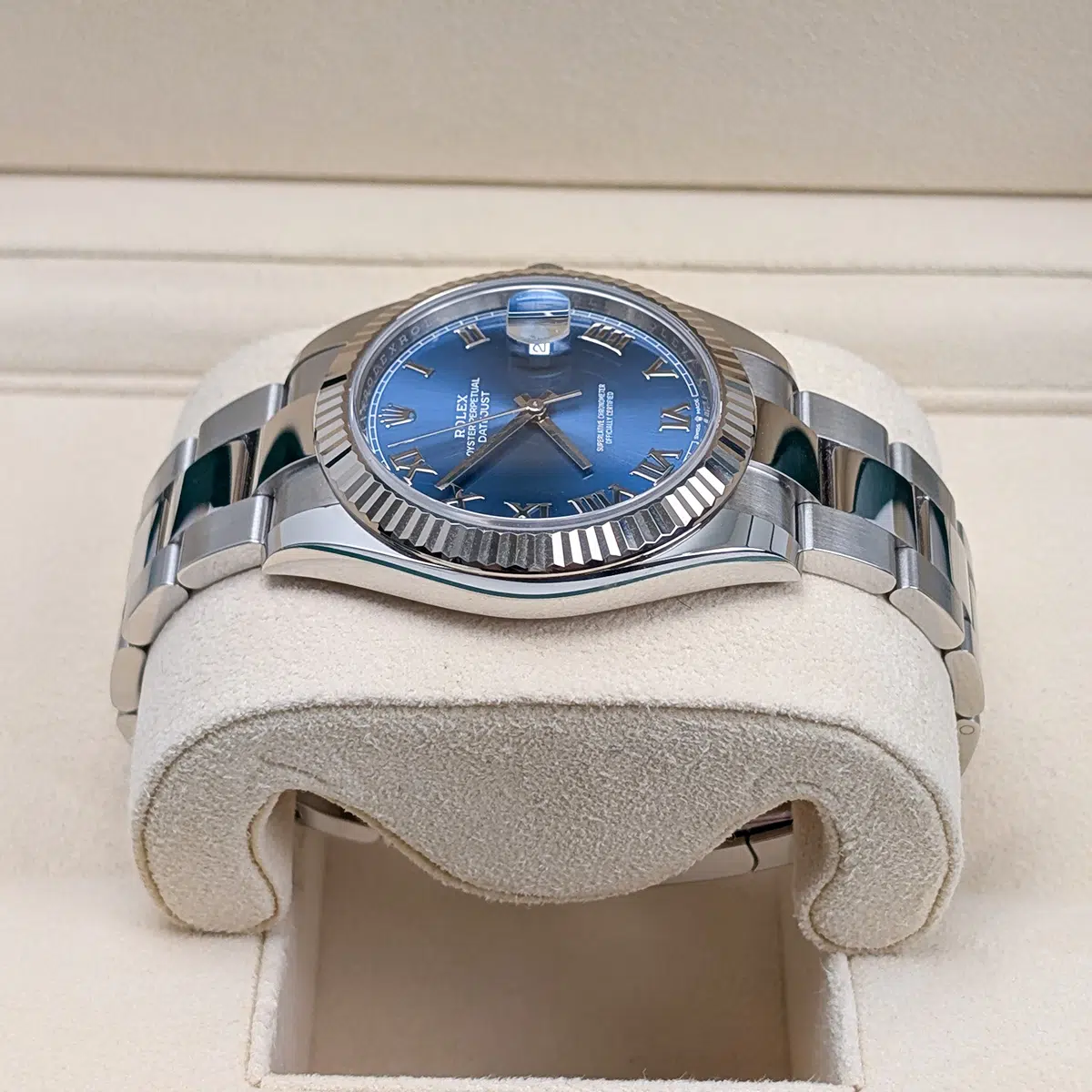 Rolex Datejust 126334-0025 Blue Roman Oyster 41mm Stainless Steel Men's Watch - Image 5