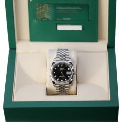Alternative view of Rolex Datejust 126334-0012 Black Diamond Jubilee 41mm Stainless Steel Mens Watch