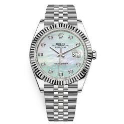 Rolex Datejust 126334 MOP Diamond Jubilee 41mm Stainless Steel Watch
