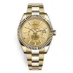 Rolex 326938-0003 Sky-Dweller 42mm Champagne Index Watch