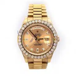 Rolex 218235 Day-Date II President 41mm Everose Pink Diamonds Watch