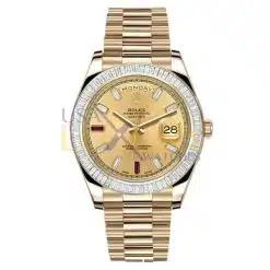 Rolex Day-date II Yellow Gold President 218398 BR Diamond Bazel