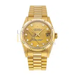 Rolex Datejust President 68278 Yellow Gold 31mm Watch