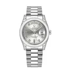 Rolex 118296 Platinum Day-Date President Bracelet 36mm Watch