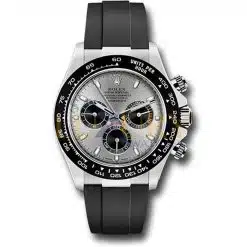 Rolex Cosmograph Daytona 116519LN Steel and Black Oysterflex White Gold Mens Watch