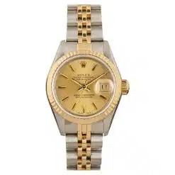 Rolex Datejust 69173 Champagne Dial 26mm 18k Yellow Gold And Stainless Steel Watch