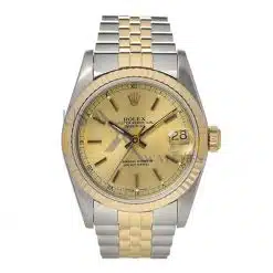 Rolex Datejust 16013 36mm 18k Yellow Gold And Stainless Steel Champagne Dial Watch
