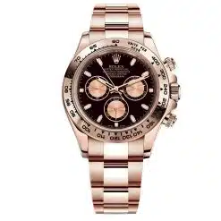 Rolex Everose Gold 116505-0008 Cosmograph Daytona 40mm Black Index Dial Watch