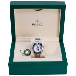 Alternative view of Rolex 116520 Daytona 40mm Stainless Steel Case Aftermarket White Dial & Black Bezel Watch