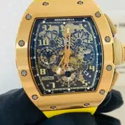Richard Mille Rm 011 Felipe Massa Gold Ivory Chronograph 50mm Watch