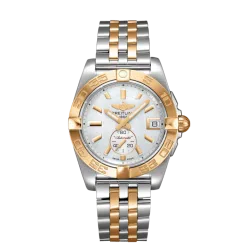 Breitling Women’s GALACTIC 32 SLEEK, 32mm, Stainless Steel and 18k Rose Gold, Mother-of-pearl Dial, C71330121A1C1