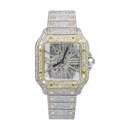 Cartier WHSA0019 Santos Skeleton Diamond Watch