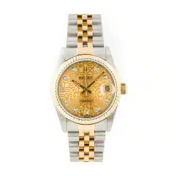 Rolex Datejust 68273 31mm 18k Yellow Gold And Stainless Steel Watch