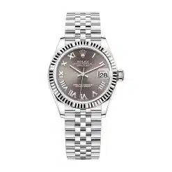 Rolex Datejust 278274-0022 Grey Roman Dial with Luminescent Markers Jubilee Bracelet 31mm Watch