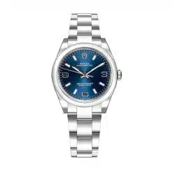 Rolex Oyster Perpetual 177200-4 Blue Arabic Dial with Luminescent Markers 31mm Watch