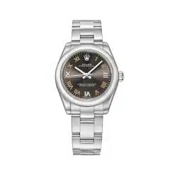 Rolex Oyster Perpetual 177200-0018 Grey Dial with Luminescent Markers 31mm Watch