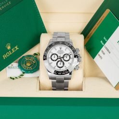 Alternative view of Rolex Daytona Panda 116500LN  Cosmograph White Dial Stainless Steel Watch