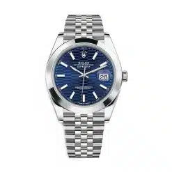 Rolex Datejust 126300-0024 Blue Fluted Dial Stainless Steel Jubilee Bracelet Watch