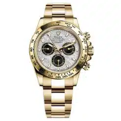 Rolex Cosmograph Daytona 116508-0015 Meteorite Dial Oyster Yellow Gold Mens Watch