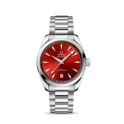 Omega 220.10.38.20.13.003 Aqua Terra red dial