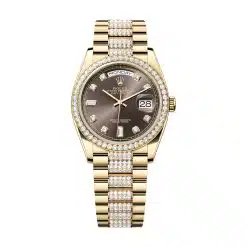 Rolex Day Date 128348rbr-0007 Chocolate Diamonds Dial & Bracelet