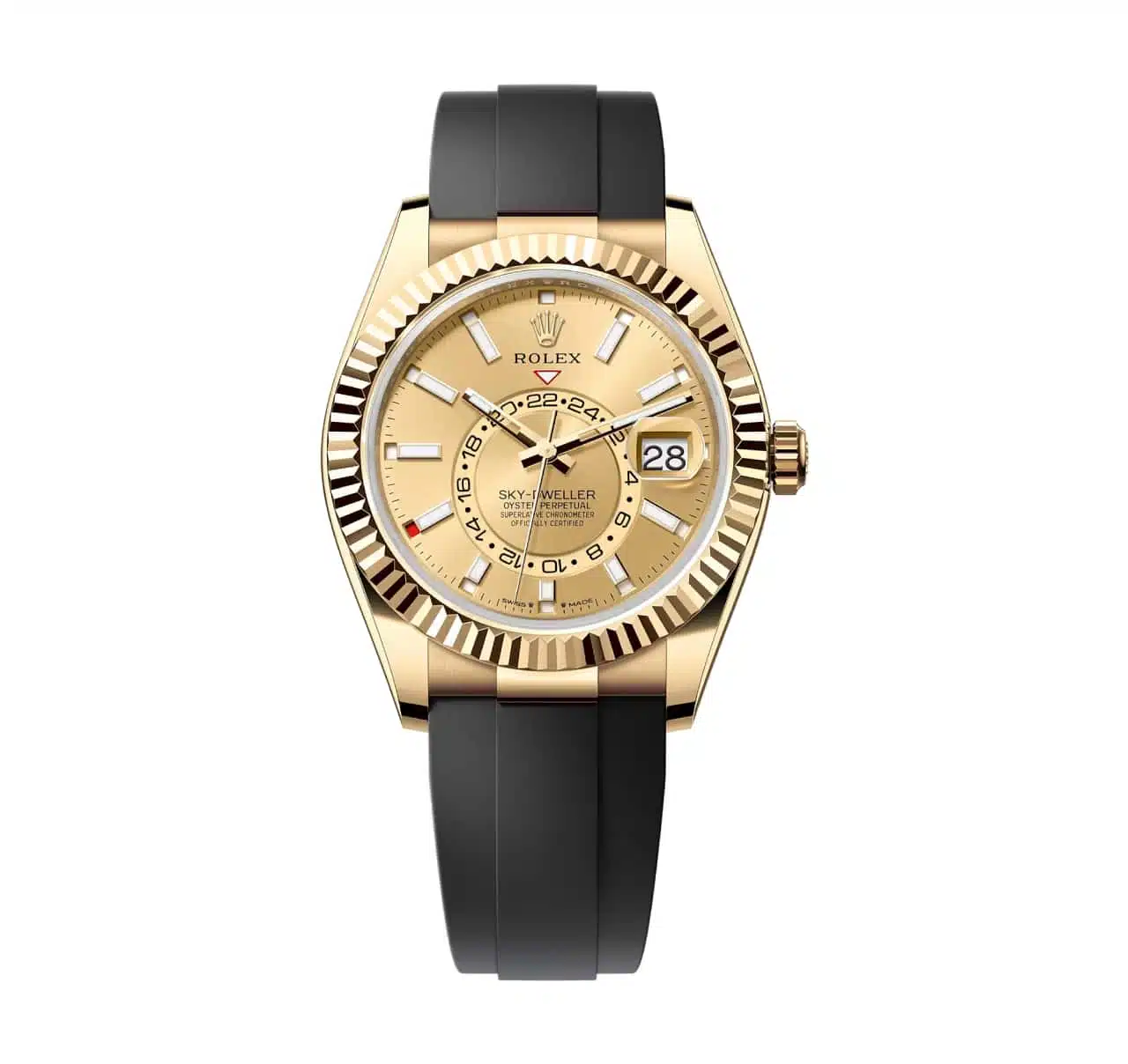 Rolex Sky-Dweller 336238 Champagne Dial Oysterflex