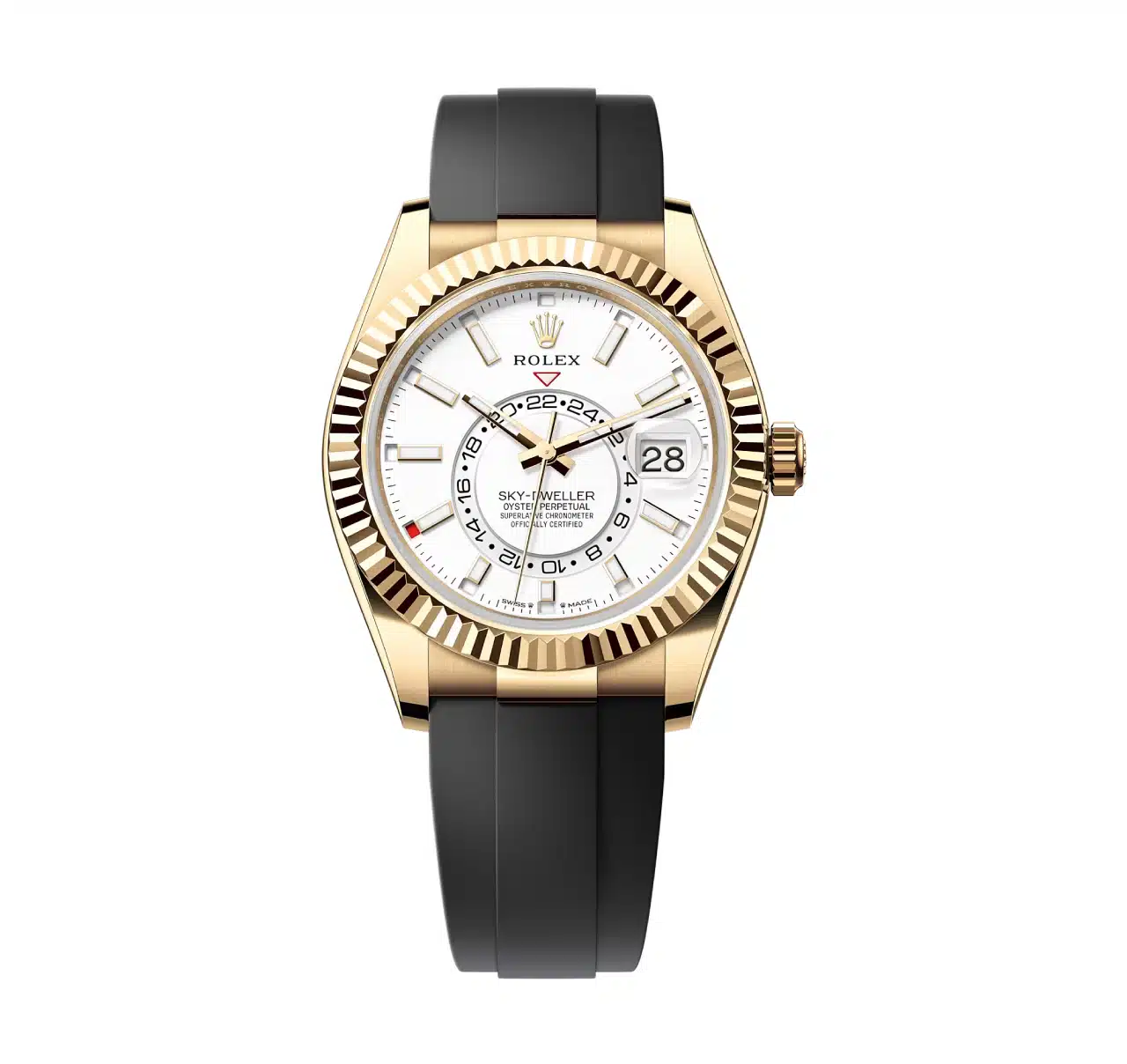 Rolex Sky-Dweller 336238-0003 White Dial Oysterflex Bracelet