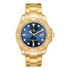 Rolex Yacht-Master Blue 16628 Yellow Gold Watch 40mm