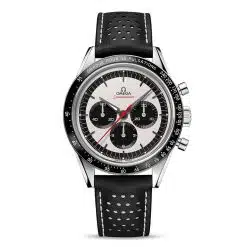 Omega 311.32.40.30.02.001 39.7mm Speedmaster Limited Edition Black Leather Strap