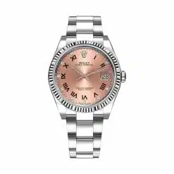 Rolex 115234 Oyster Perpetual Pink Roman Dial