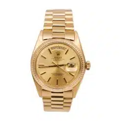 Rolex Day-Date 1802 18K Yellow Gold Champagne Stick 36mm Dial