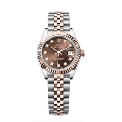 Rolex Lady-Datejust 279171-0011 28mm Chocolate Diamond Jubilee Stainless Steel and Rose Gold