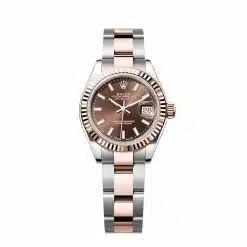Rolex Lady-Datejust 279171 28mm Chocolate Index Oyster Stainless Steel and Rose Gold
