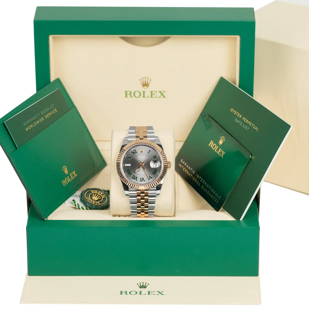 Rolex Datejust 126331-0016 41mm Two-Tone Wimbledon Dial Jubilee Watch - Image 2