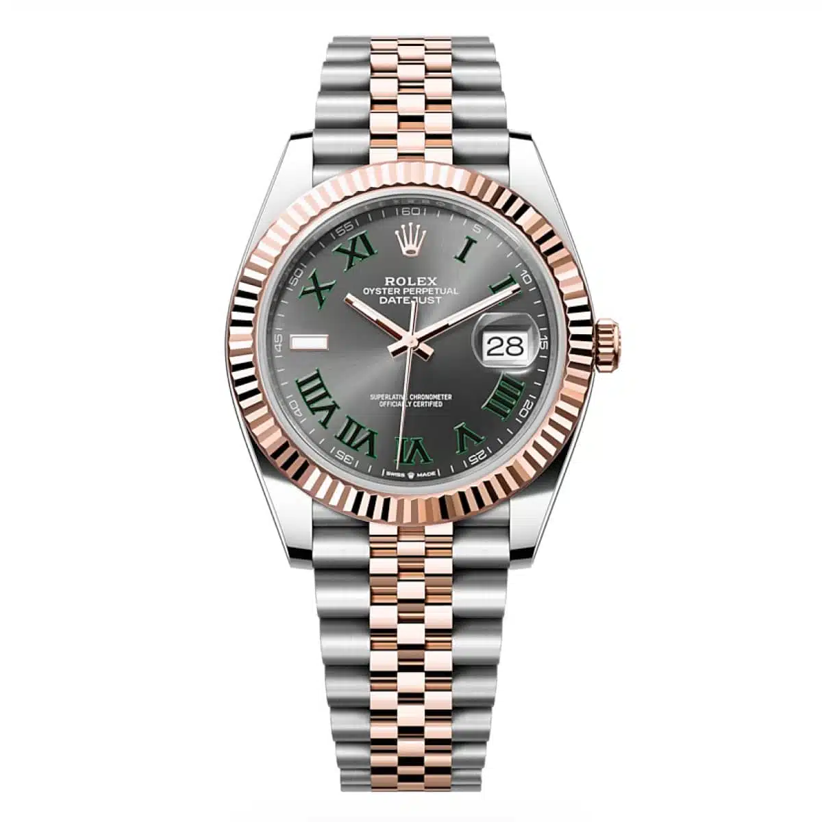Rolex Datejust 126331-0016 41mm Two-Tone Wimbledon Dial Jubilee Watch