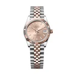 Rolex Datejust 278271-0010 Rosé 31mm Dial Fluted Bezel Jubilee Bracelet 18k Everose Gold and Stainless Steel Watch