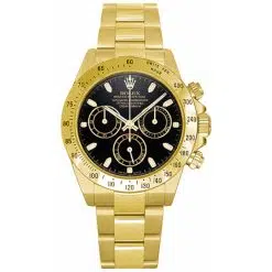 Rolex 116528-0035 Daytona Yellow Gold 40mm Black Dial