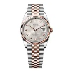 Rolex Datejust 126231-0039 Silver Fluted Motif Dial 36mm Jubilee Bracelet